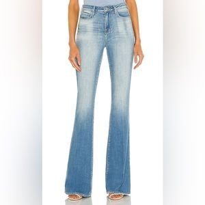 L'AGENCE Bell High Rise Flare Denim Jeans Ashford Wash Light Blue 27
